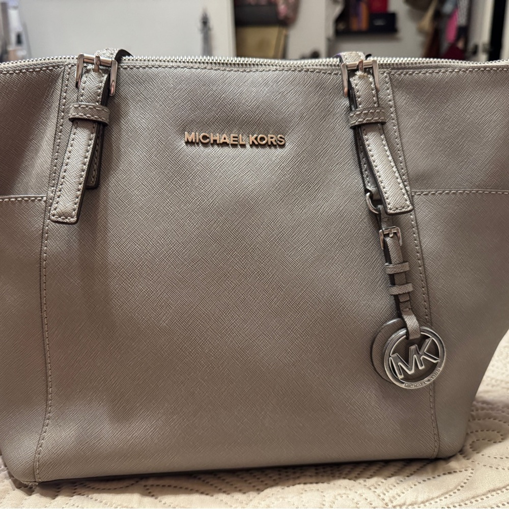 Michael Kors Taupe Tote Bag